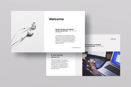 Stylish Minimal Presentation Template, Diapositive 2, 11228, Business — PoweredTemplate.com