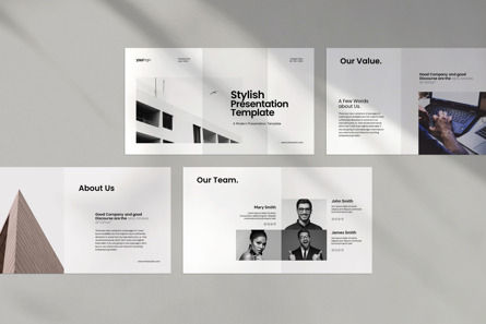 Stylish Minimal Presentation Template, Diapositiva 3, 11228, Negocios — PoweredTemplate.com