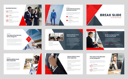 Company Business Company Profile PowerPoint Presentation Template, Dia 4, 11229, Bedrijf — PoweredTemplate.com