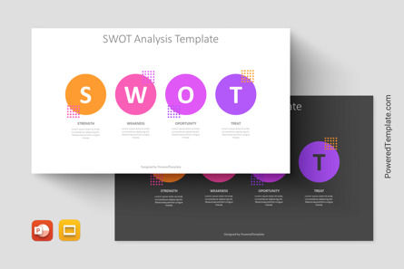 SWOT Strategy Analysis, Tema de Google Slides, 11241, Modelos de negocios — PoweredTemplate.com
