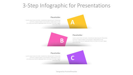 3-Step Infographic for Presentations, Dia 2, 11242, Infographics — PoweredTemplate.com