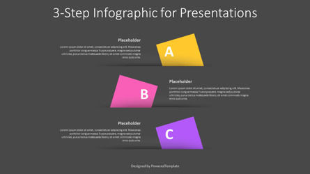 3-Step Infographic for Presentations, Diapositive 3, 11242, Infographies — PoweredTemplate.com