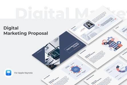 Digital Marketing Proposal Keynote, Modelo do Keynote da Apple, 11245, Negócios — PoweredTemplate.com