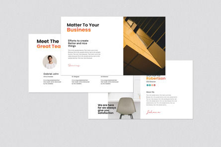 The Studio Minimalist Presentation Template, Diapositive 4, 11247, Business — PoweredTemplate.com