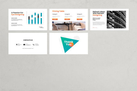 The Studio Minimalist Presentation Template, Diapositive 8, 11247, Business — PoweredTemplate.com