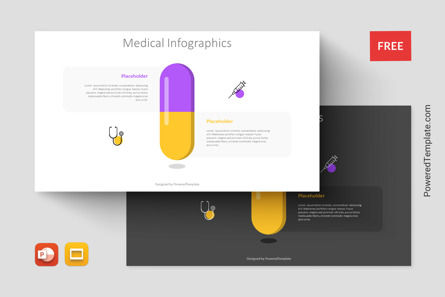 Medical Infographics Presentation Template, Gratis Google Presentaties-thema, 11255, Infographics — PoweredTemplate.com