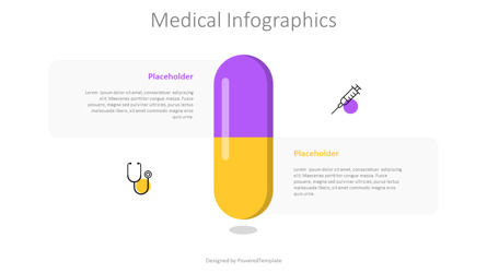 Medical Infographics Presentation Template, Deslizar 2, 11255, Infográficos — PoweredTemplate.com