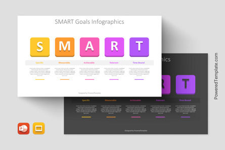 SMART Goals Infographics, Tema de Google Slides, 11258, Modelos de negocios — PoweredTemplate.com