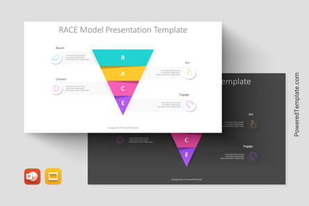 RACE Model Presentation Template, 11259, Business Models — PoweredTemplate.com