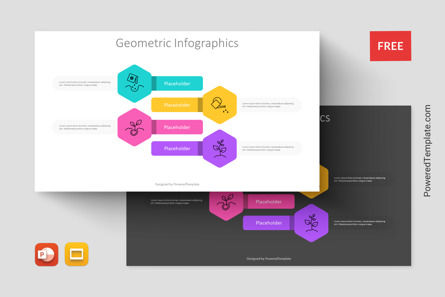 4-Step Geometric Infographics, Gratuit Theme Google Slides, 11262, Concepts commerciaux — PoweredTemplate.com