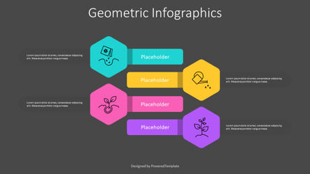 4-Step Geometric Infographics, Diapositive 3, 11262, Concepts commerciaux — PoweredTemplate.com