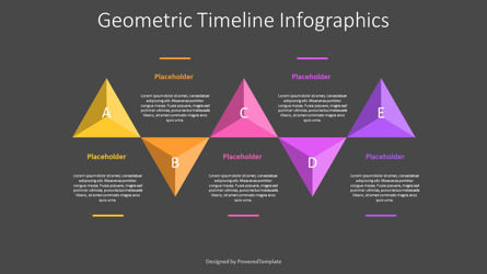 Geometric Timeline Infographics for Presentation, Diapositiva 3, 11263, Infografías — PoweredTemplate.com