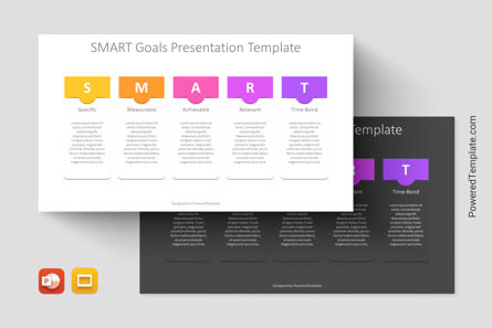 SMART Goals Presentation Template, Gratis Tema Google Slides, 11264, Model Bisnis — PoweredTemplate.com