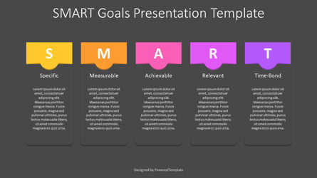 SMART Goals Presentation Template, Diapositiva 3, 11264, Modelos de negocios — PoweredTemplate.com