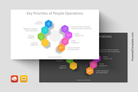 Key Priorities of People Operations Infographics, Tema de Google Slides, 11266, Modelos de negocios — PoweredTemplate.com
