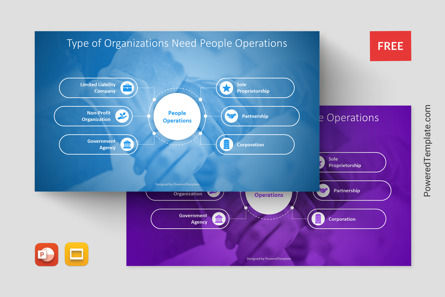 Type of Organizations Need People Operations Diagram, 11267, Organizational Charts — PoweredTemplate.com