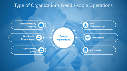 Type of Organizations Need People Operations Diagram, Slide 2, 11267, Organizational Charts — PoweredTemplate.com