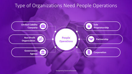 Type of Organizations Need People Operations Diagram, Slide 3, 11267, Organizational Charts — PoweredTemplate.com
