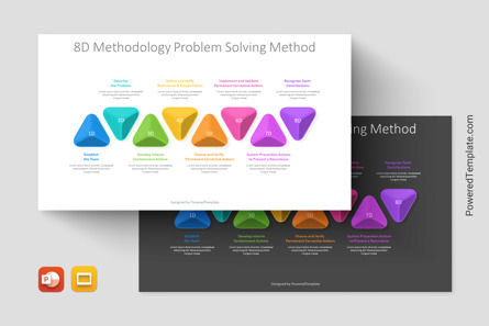 8D Problem Solving Process, Tema di Presentazioni Google, 11268, Modelli di lavoro — PoweredTemplate.com