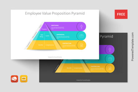 Employee Value Proposition Pyramid, Gratis Tema di Presentazioni Google, 11270, Modelli di lavoro — PoweredTemplate.com