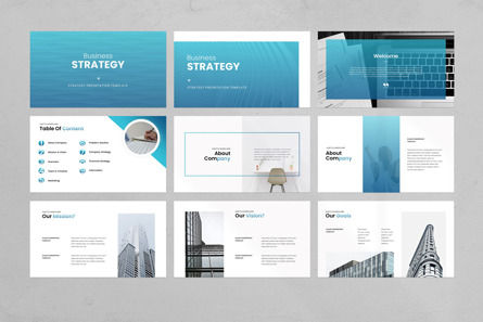 Business Strategy Presentation Template, Dia 5, 11274, Bedrijf — PoweredTemplate.com