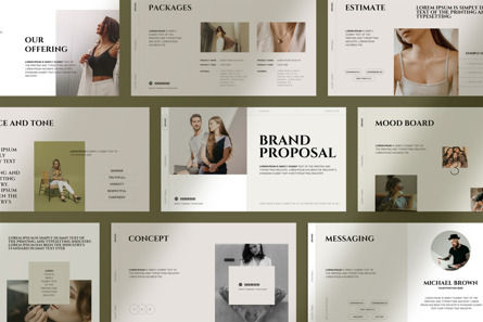 Brand Proposal Presentation, Templat PowerPoint, 11281, Bisnis — PoweredTemplate.com