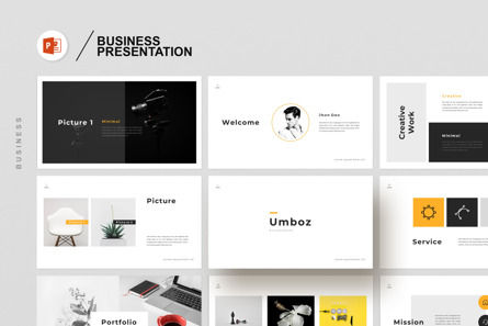 The Business Powerpoint Presentation, PowerPoint Template, 11287, Business — PoweredTemplate.com