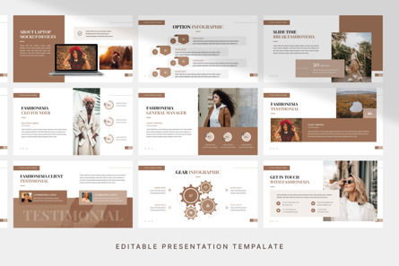 Aesthetic Fashion - PowerPoint Template, Deslizar 4, 11297, Art & Entertainment — PoweredTemplate.com