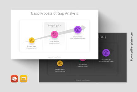 Basic Process of Gap Analysis Presentation Template, Google 슬라이드 테마, 11301, 비즈니스 모델 — PoweredTemplate.com