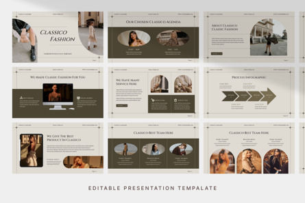 Minimalist Fashion - PowerPoint Template, Dia 3, 11306, Bedrijf — PoweredTemplate.com