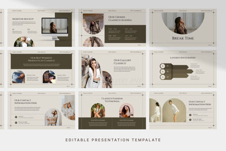 Minimalist Fashion - PowerPoint Template, Folie 4, 11306, Business — PoweredTemplate.com