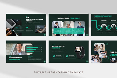 Modern Blockchain - PowerPoint Template, Diapositive 2, 11307, Business — PoweredTemplate.com