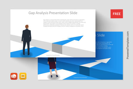 Gap Analysis Presentation Slide, Gratis Tema de Google Slides, 11319, Conceptos de negocio — PoweredTemplate.com