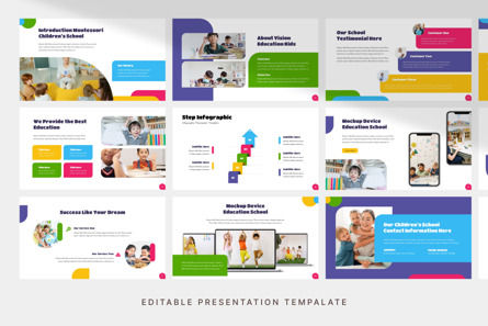 Montessori School - PowerPoint Template, Deslizar 3, 11322, Negócios — PoweredTemplate.com