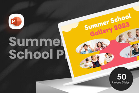 Summer School - PowerPoint Template, PowerPoint-sjabloon, 11323, Business Concepten — PoweredTemplate.com