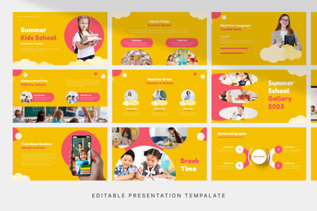 Summer School - PowerPoint Template, Diapositive 3, 11323, Concepts commerciaux — PoweredTemplate.com