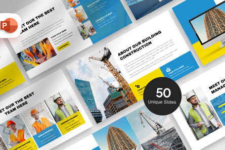 Professional Construction - PowerPoint Template, PowerPoint Template, 11324, Business — PoweredTemplate.com