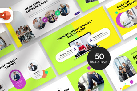 Human Resources - PowerPoint Template, Modelo do PowerPoint, 11325, Negócios — PoweredTemplate.com