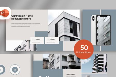 Real Estate - PowerPoint Template, Modello PowerPoint, 11327, Lavoro — PoweredTemplate.com
