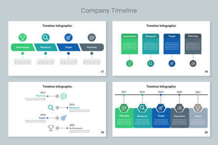 Timeline Infographics PowerPoint Template, Deslizar 6, 11332, Negócios — PoweredTemplate.com