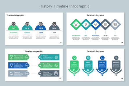 Timeline Infographics PowerPoint Template, Deslizar 8, 11332, Negócios — PoweredTemplate.com