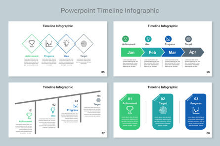 Timeline Infographic Keynote Key, Slide 3, 11333, Bisnis — PoweredTemplate.com