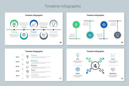Timeline Infographic Keynote Key, Slide 9, 11333, Bisnis — PoweredTemplate.com