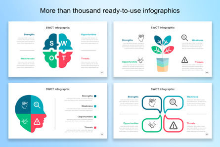 SWOT Infographic PowerPoint, Slide 6, 11334, Bisnis — PoweredTemplate.com