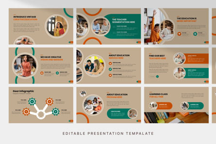 Vintage Creative Education - PowerPoint Template, Slide 3, 11336, Bisnis — PoweredTemplate.com
