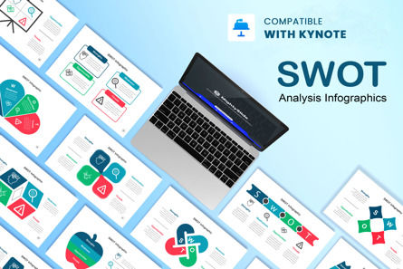SWOT Analysis Infographics Keynote Key, Modelo do Keynote da Apple, 11338, Negócios — PoweredTemplate.com