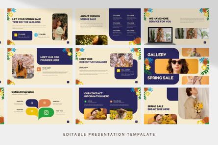 Spring Sale - PowerPoint Template, Slide 4, 11340, Bisnis — PoweredTemplate.com