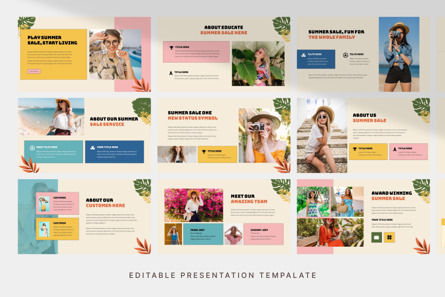 Summer Sale - PowerPoint Template, Diapositiva 3, 11341, Negocios — PoweredTemplate.com