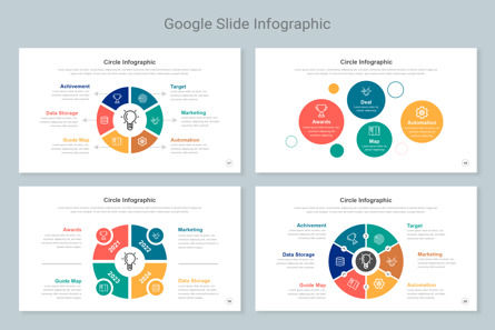 Circle Infographics Keynote Template, Deslizar 6, 11342, Negócios — PoweredTemplate.com