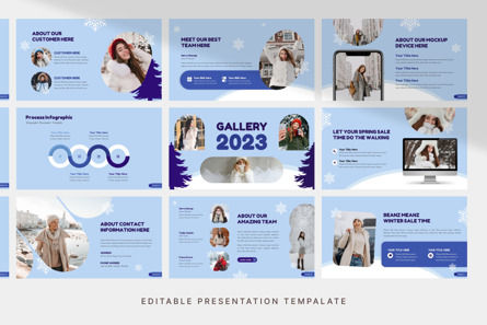 Winter Sale - PowerPoint Template, Dia 4, 11344, Bedrijf — PoweredTemplate.com